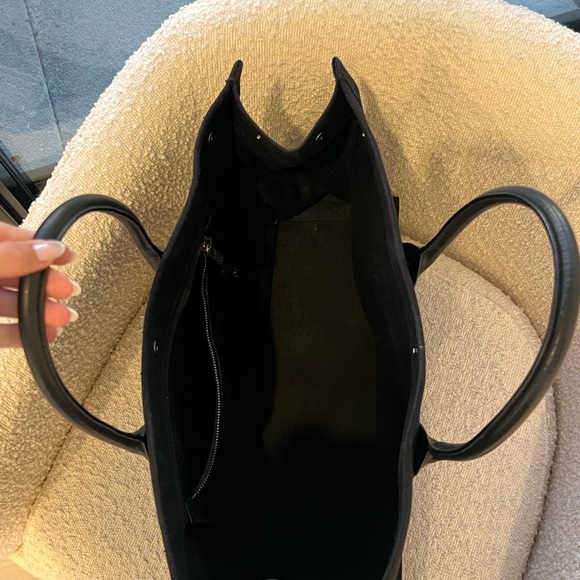 Saint Laurent Rive Gauche Tote in Printed Canvas And Leather - Picture 3 of 6